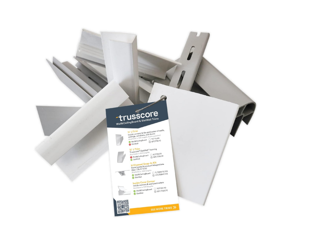 Trusscore PVC Wall/Ceiling Trims Garage Superstore